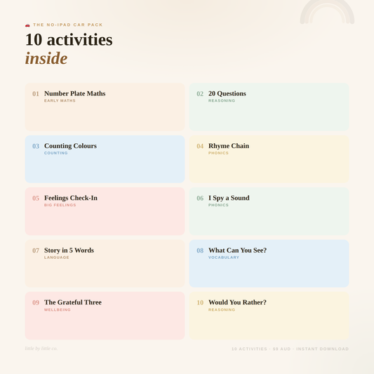 The No-iPad Car Pack